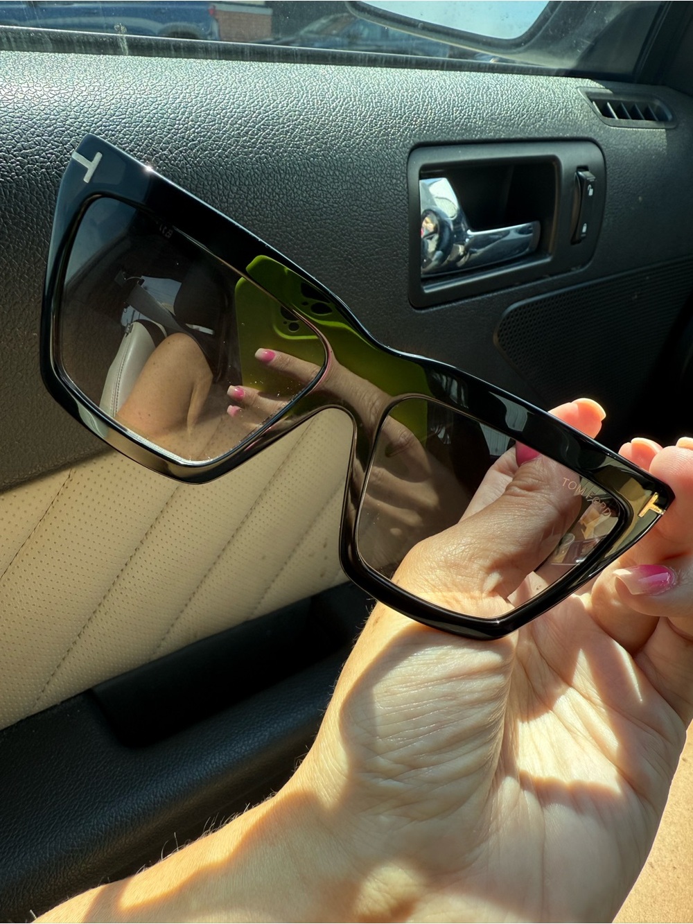 Tom Ford Eden 56mm Gradient Geometric sunglasses